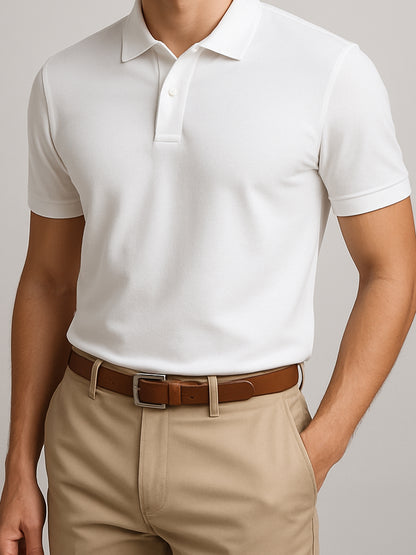 Pure White Polo T-Shirt
