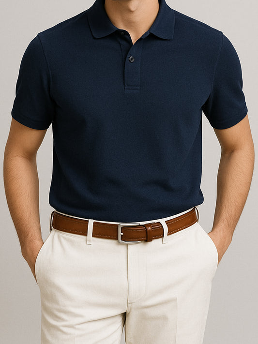 Navy Blue Polo T-Shirt
