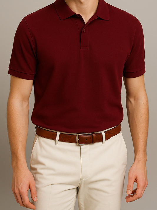 Rich Maroon Polo T-Shirt